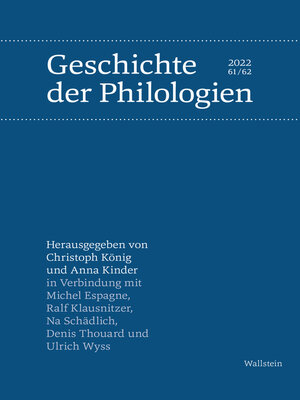 cover image of Geschichte der Philologien